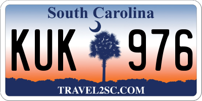 SC license plate KUK976