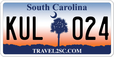 SC license plate KUL024
