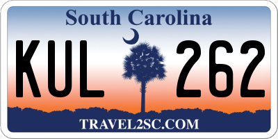 SC license plate KUL262