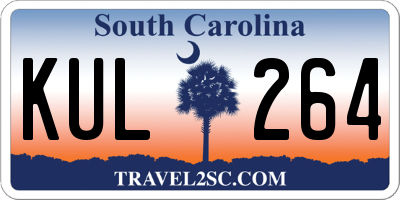 SC license plate KUL264