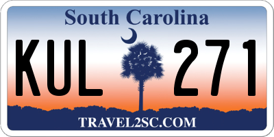 SC license plate KUL271