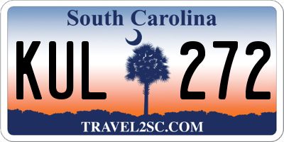 SC license plate KUL272