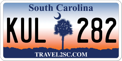 SC license plate KUL282