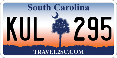 SC license plate KUL295