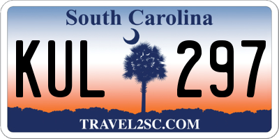 SC license plate KUL297