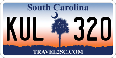 SC license plate KUL320