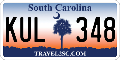 SC license plate KUL348