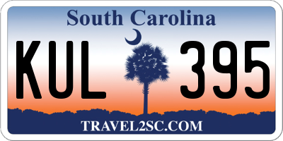 SC license plate KUL395