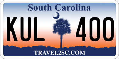 SC license plate KUL400