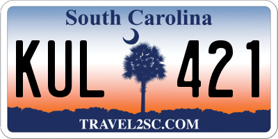 SC license plate KUL421