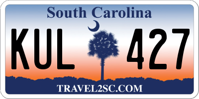 SC license plate KUL427