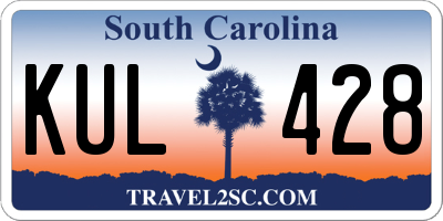 SC license plate KUL428
