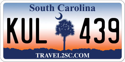 SC license plate KUL439