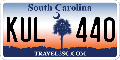 SC license plate KUL440