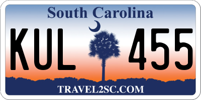 SC license plate KUL455