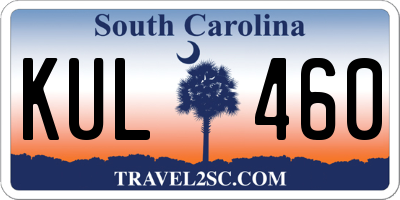 SC license plate KUL460