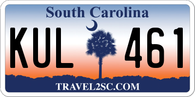 SC license plate KUL461
