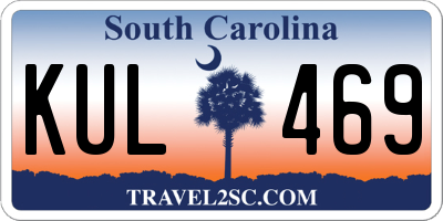 SC license plate KUL469