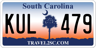 SC license plate KUL479