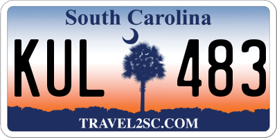 SC license plate KUL483