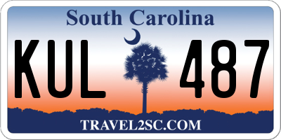 SC license plate KUL487