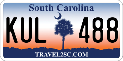 SC license plate KUL488