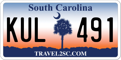 SC license plate KUL491