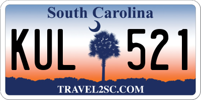 SC license plate KUL521