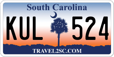 SC license plate KUL524