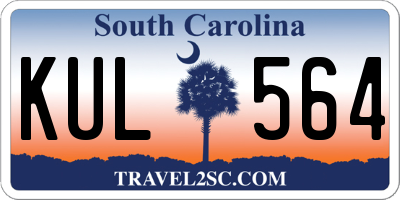 SC license plate KUL564