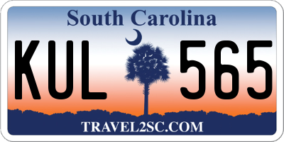 SC license plate KUL565