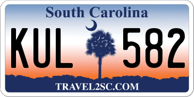 SC license plate KUL582