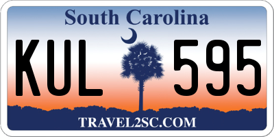 SC license plate KUL595