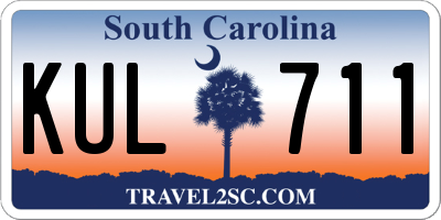 SC license plate KUL711