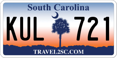 SC license plate KUL721