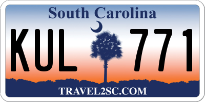 SC license plate KUL771