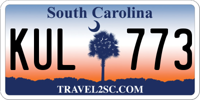 SC license plate KUL773