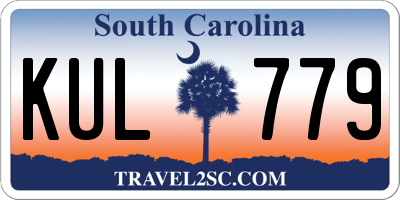 SC license plate KUL779