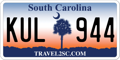 SC license plate KUL944