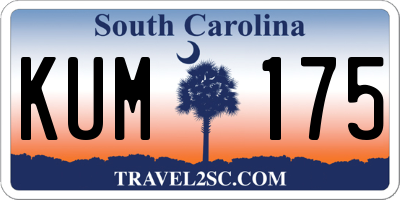 SC license plate KUM175