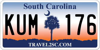 SC license plate KUM176