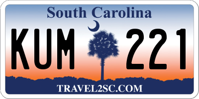 SC license plate KUM221
