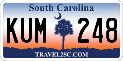 SC license plate KUM248