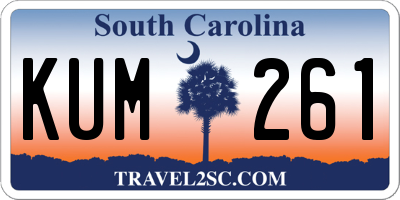 SC license plate KUM261