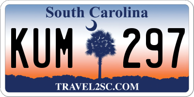 SC license plate KUM297