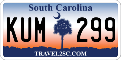 SC license plate KUM299
