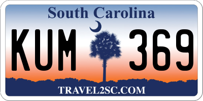 SC license plate KUM369