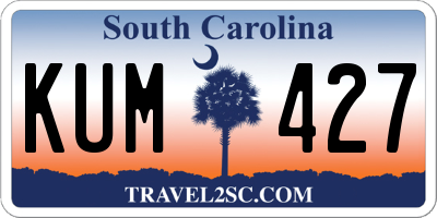 SC license plate KUM427