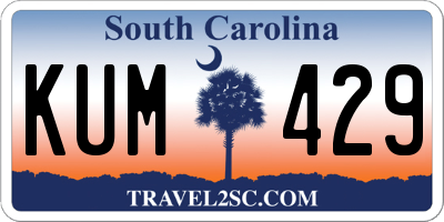 SC license plate KUM429
