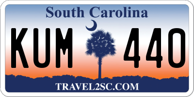 SC license plate KUM440